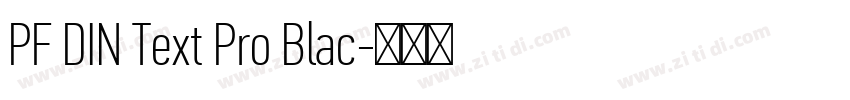 PF DIN Text Pro Blac字体转换